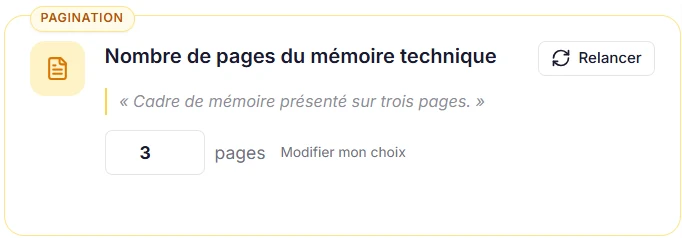 Nombre de pages du mémoire détecté dans le DCE, avec la citation source